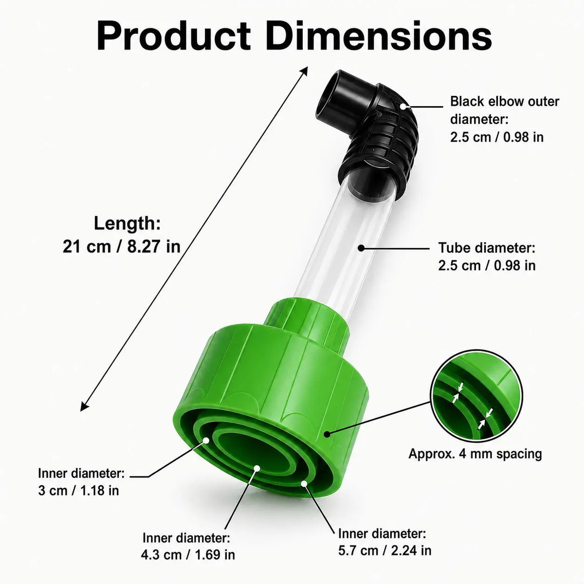 Universal AC Drain Line Cleaner Adapter, Wet/Dry Vacuum Attachment🪛
