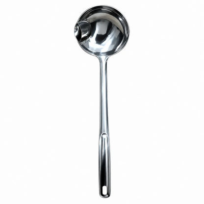 Stainless Steel Oil Separator Ladle - Mirror Polished, Ergonomic Handle Kitchen Gadget 🥣