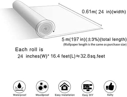 Kitchen Waterproof Oil Proof Aluminum Foil Sticker, Silver Texture Peel🧽
