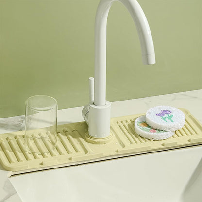 Tap Mat for Kitchen Sink, Splash Guard, Silicone Drying Mat, Quick Drying Stone Sink Tray ✨