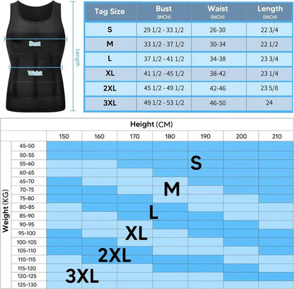 Men Round Neck Compression Tank Top,Men Shaping Vest,Men Sleeveless Shirt Shapewear👕