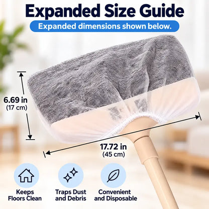 50 Pcs Disposable Static Duster Refill Sheets, Floor & Gap Dust Cleaner 🧹