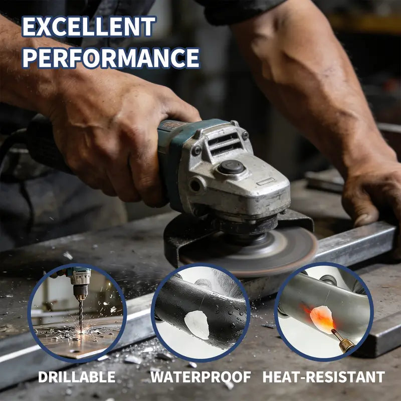 Steel Reinforced Epoxy Putty Waterproof Permanent Repair Adhesive🛠️