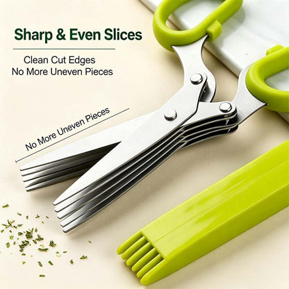 Onion Scissors Multi-Layer Ergonomic Plastic Shredded Paper Scissors Kitchen Tools✂️