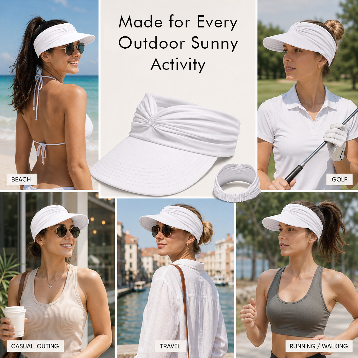 ☀️ Women's UPF 50+ UV-Protective Sun Hat with Open Top