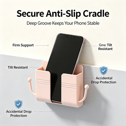 Mobile phone holder mounted on self-adhesive wall, wall-mounted mobile phone holder📱✨