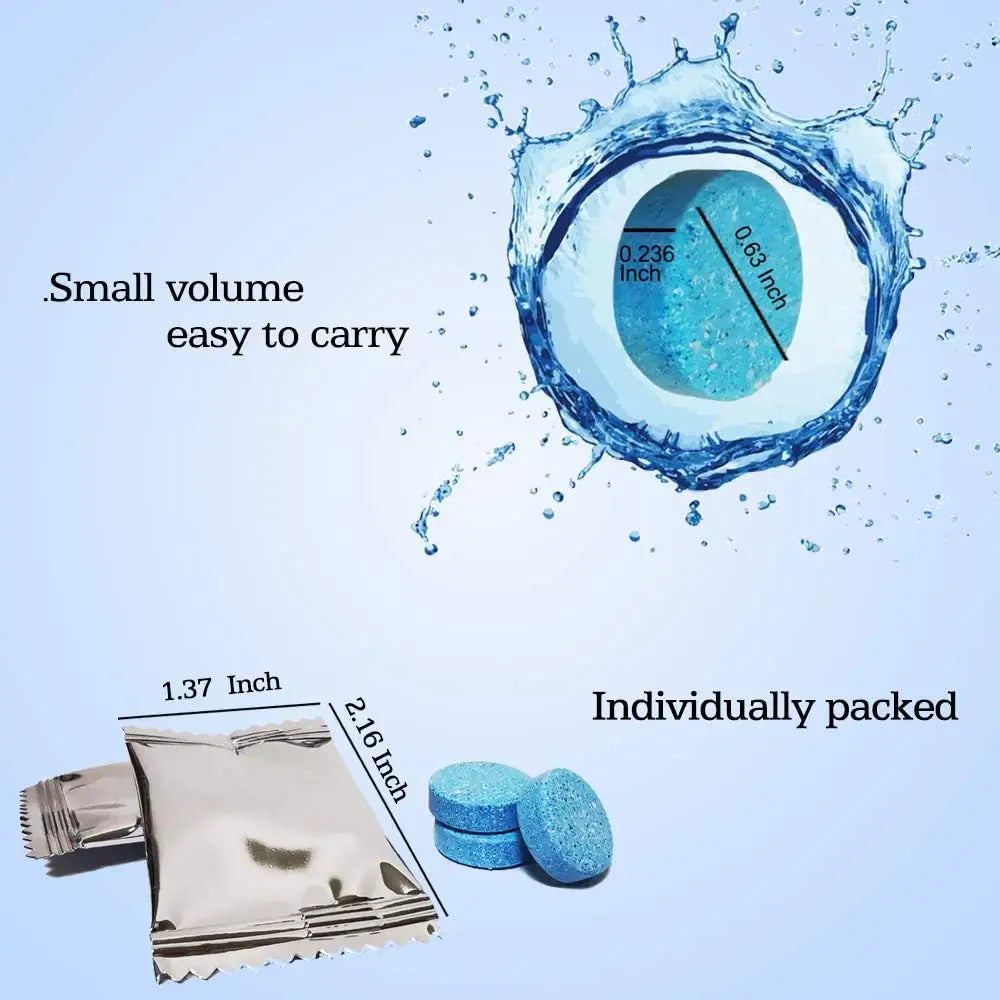 50PCS Car Windshield Washer Fluid Concentrate Tablets, Windshield Wiper Fluid 🚗💧