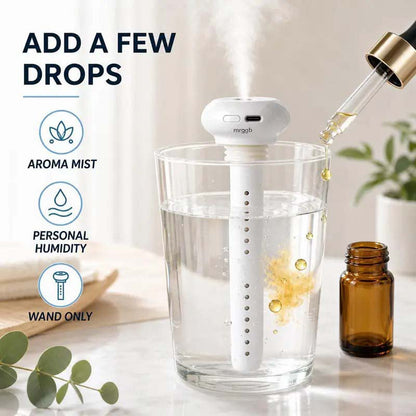 Mini USB Cool Mist Portable Donut Humidifier, Unlimited Water Tank Small Desktop Mist Maker 💧