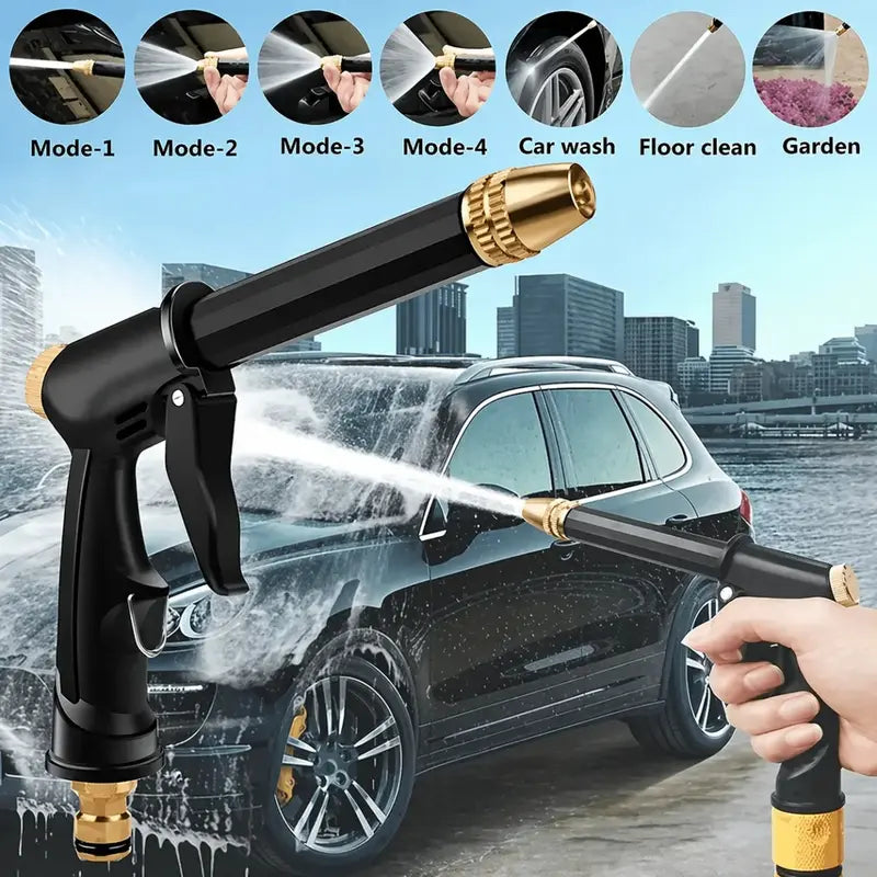 Upgraded adjustable spray gun, perfect for cleaning cars, gardens, and pets 🔫