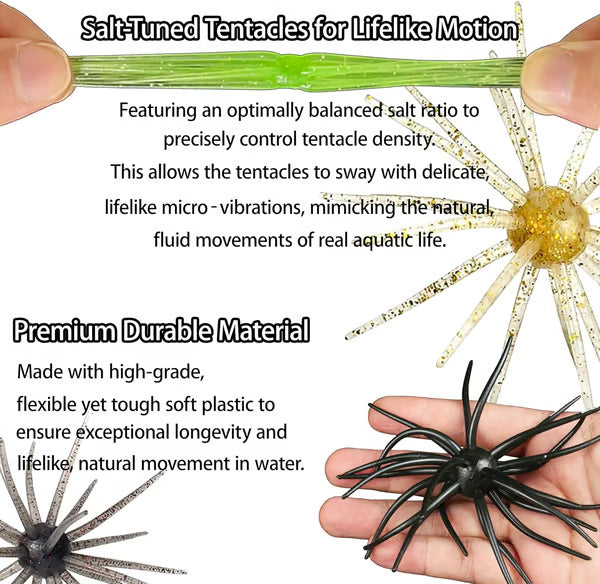 3 PCS Biomimetic Floating Sea Urchin Soft Fishing Lure🦑
