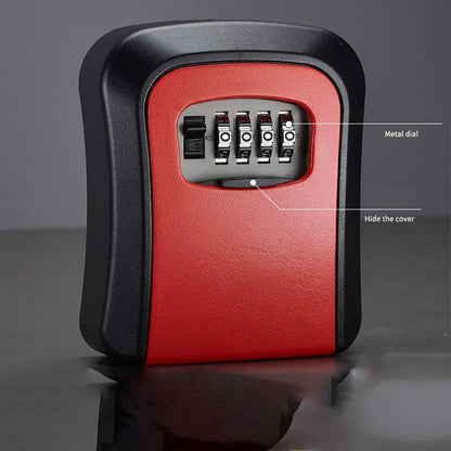 Wall Mount Key Lock Box - 4 Digit Combination Lockbox for Keys Safe Security🔑