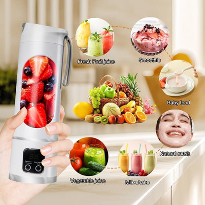 【Summer Sale Deals】 Portable 15.22 Oz USB Rechargeable Personal Blender with LED Display🥤