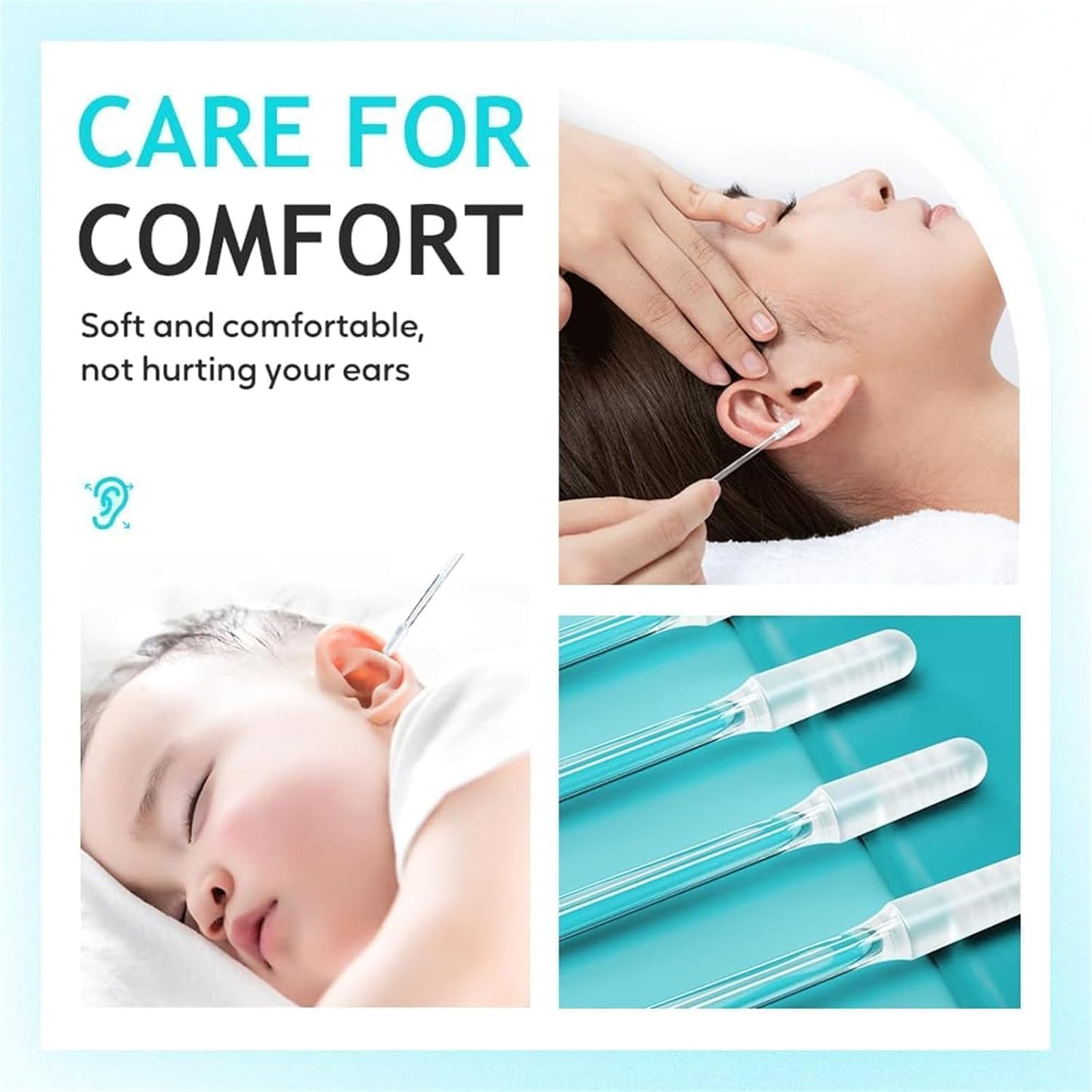 Sticky Ear Cleaning Stick for Adults, Reusable Sticky Ear Cleaner Picks✨