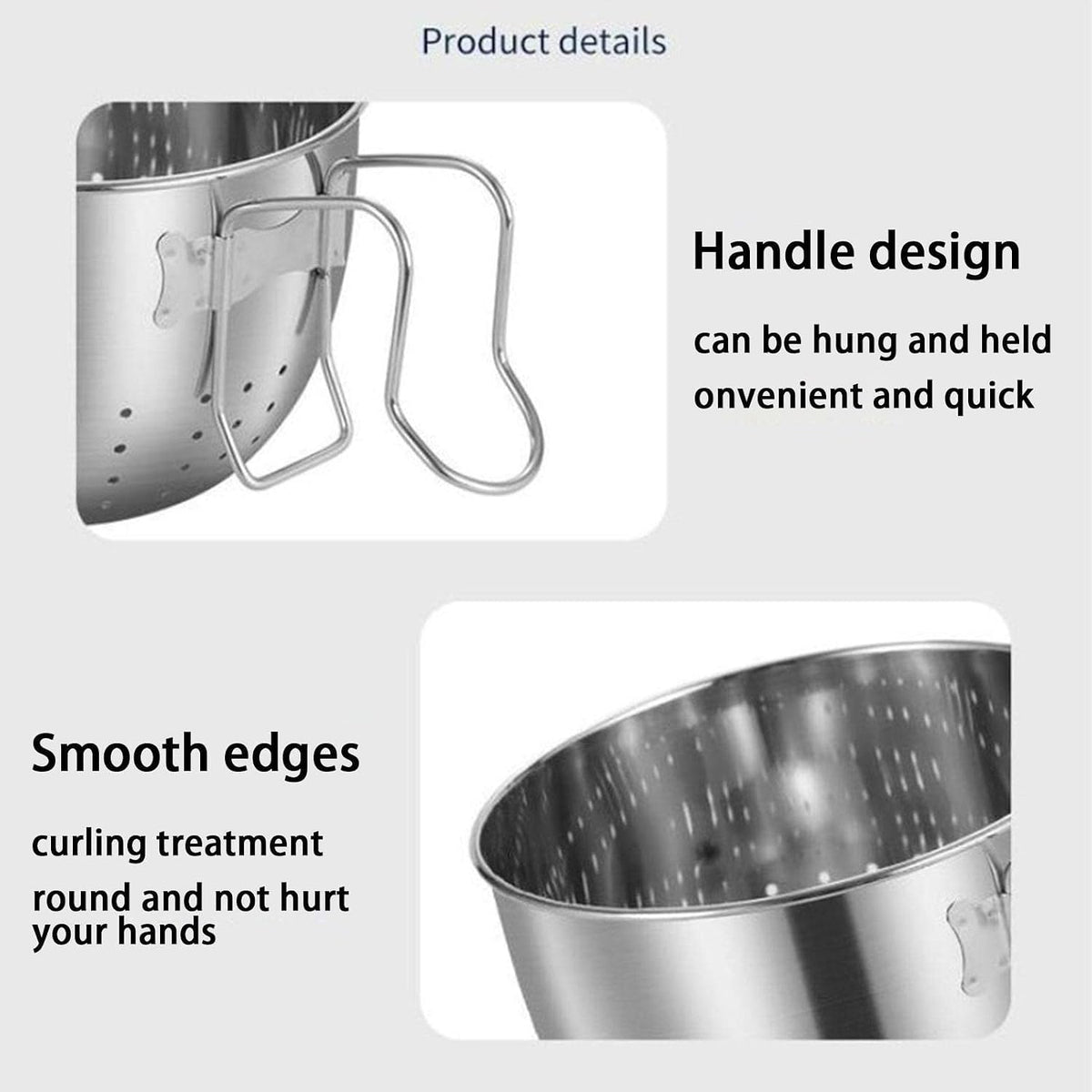 Stainless Steel Sink Hanging Drain Basket, with Handle Fast Draining🚰