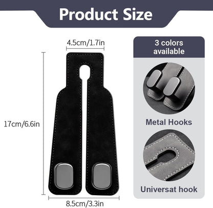 2‑Pack Car Purse Hook, Purse Hook for Car Seats Headrest, Car Seat Hooks 🚗
