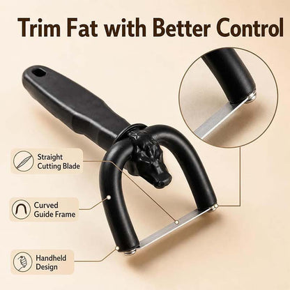 2-in-1 Handheld Meat Cutter and Fat Trimmer, Meat Fat Trimming Tool🥩