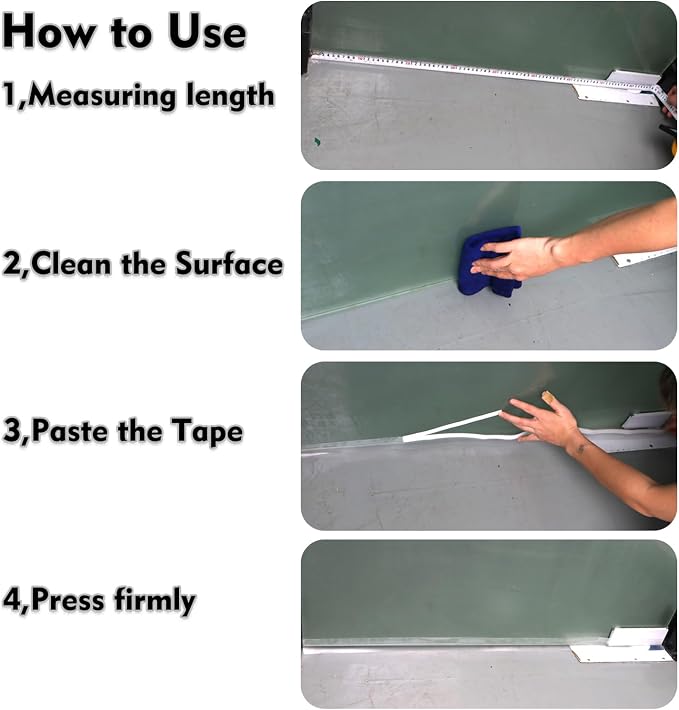 Silicone Seal Weather Stripping Tape 16.5 Feet Strip Bottom Draft Insulation Stopper Tape Weatherproof🏡