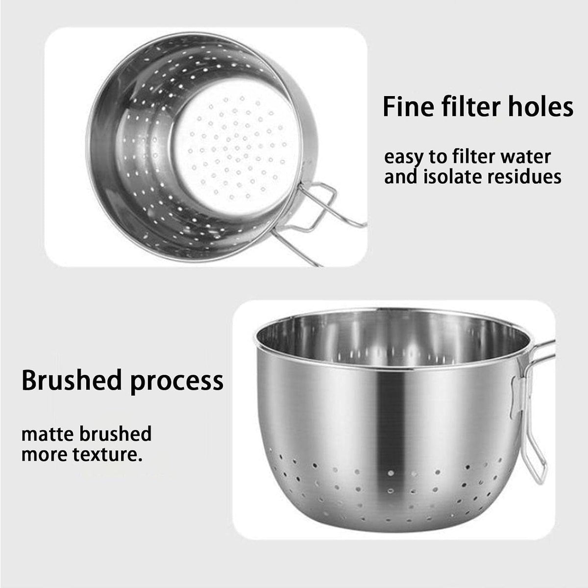 Stainless Steel Sink Hanging Drain Basket, with Handle Fast Draining🚰