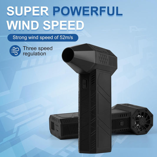 Powerful Cordless Miniaturized Portable Turbo Fan - High-Speed Handheld Rechargeable Type-C Charging Fan🌀