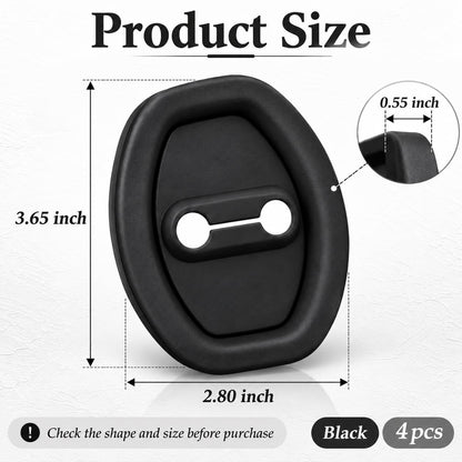 4 Pcs Door Latch Lock Covers, Experience Seamless Installation with Our Self-Adhesive Design 🚪