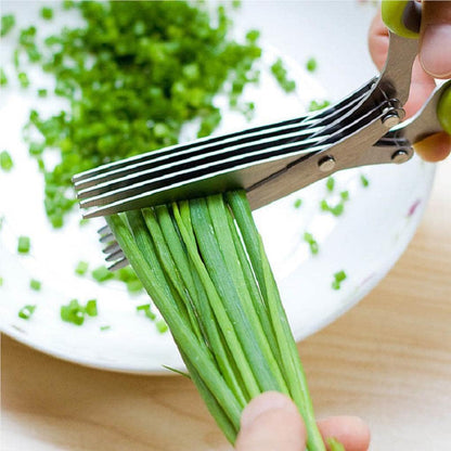 Onion Scissors Multi-Layer Ergonomic Plastic Shredded Paper Scissors Kitchen Tools✂️