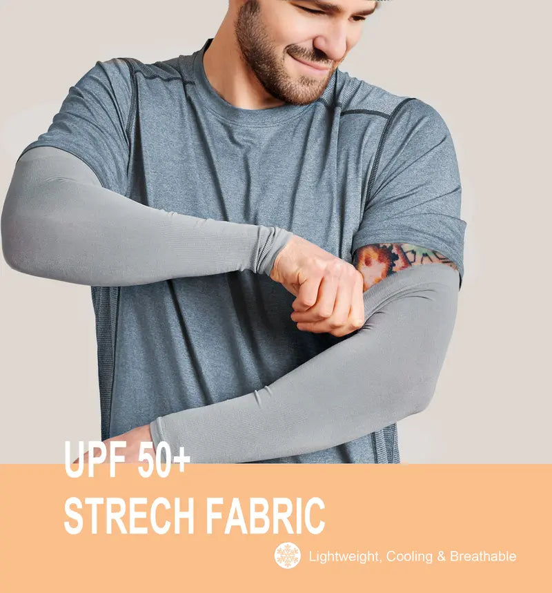 Sun Protection UV Arm  Sleeves for Men Women Youth UPF  50+ Compression Cooling Football  Sleeves