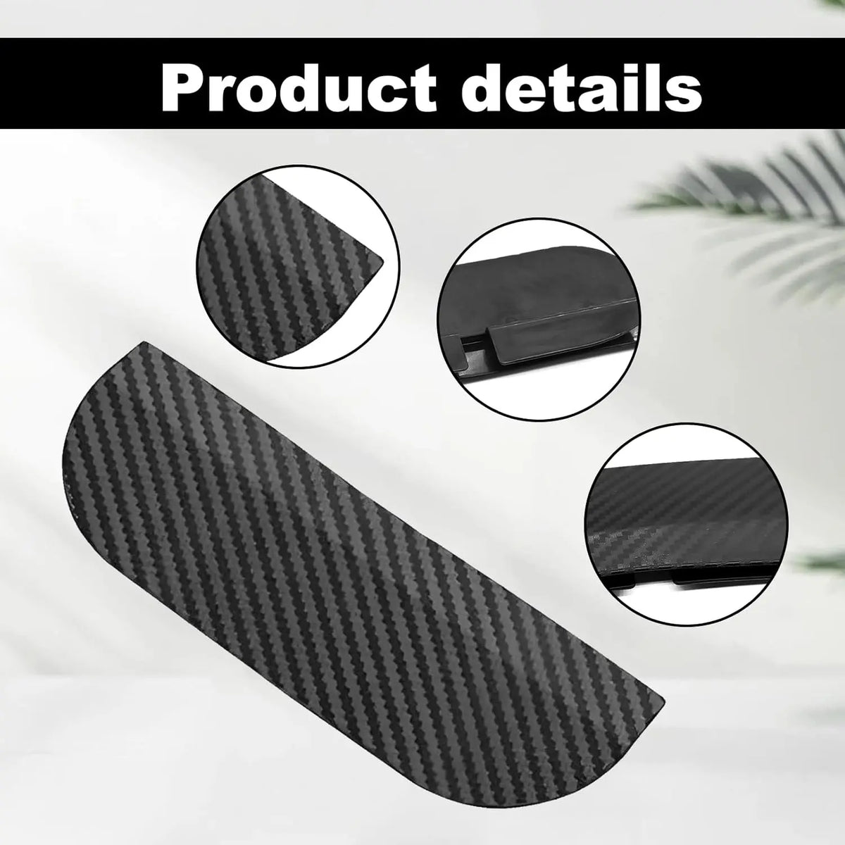 2PCS Car Side Mirror Rain Guards - Carbon Look ABS Visor Covers 🌧️