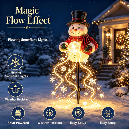🎅 Santa’s Magic Pour – Flowing LED Christmas Garden Light 🎁