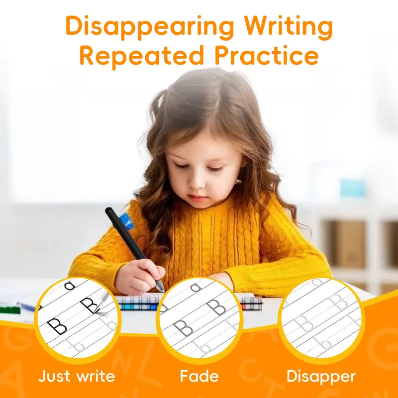 Kids Reusable Writing Workbook, Early Learning Gift🖍️
