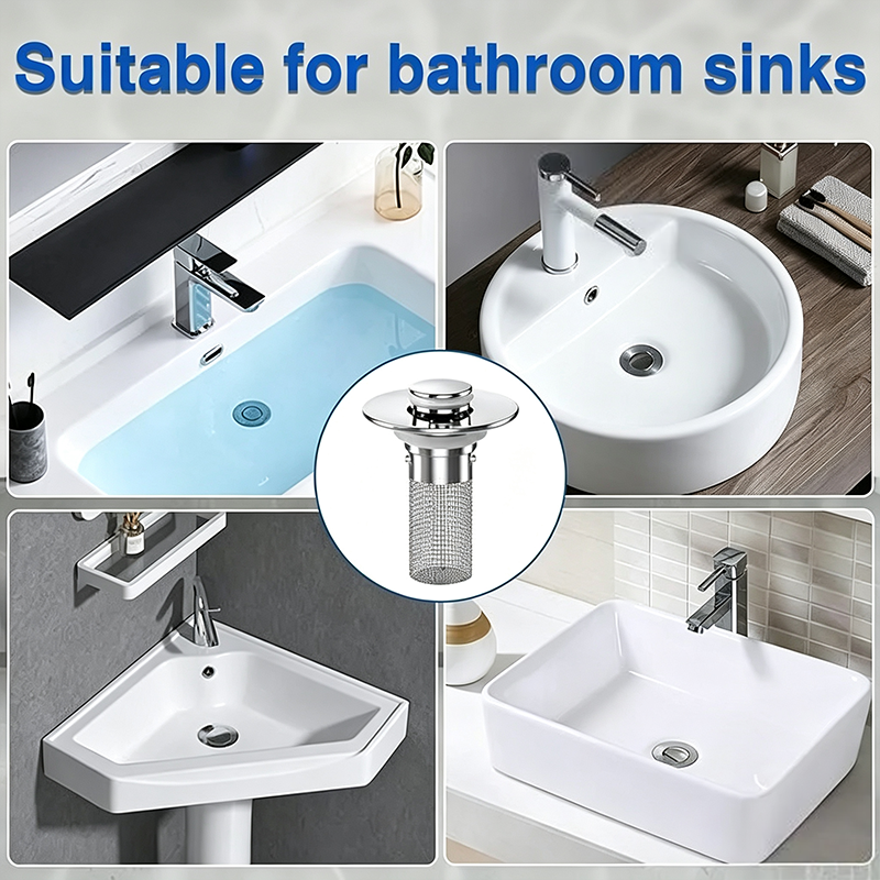 Bathroom Sink Drain Strainer, Pop Up Sink Drain Strain, Bathroom Sink Stopper✨
