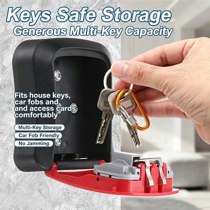 Wall Mount Key Lock Box - 4 Digit Combination Lockbox for Keys Safe Security🔑