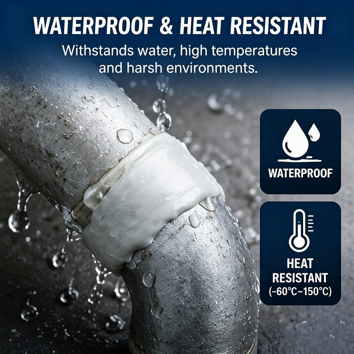 Steel Reinforced Epoxy Putty Waterproof Permanent Repair Adhesive🛠️