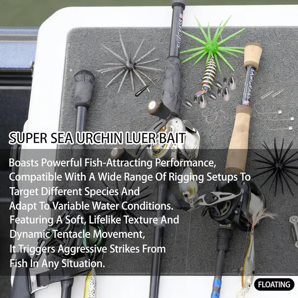 3 PCS Biomimetic Floating Sea Urchin Soft Fishing Lure🦑