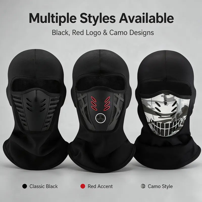 Unisex Fleece Full Face Balaclava Ski Mask - Windproof, Anti-Haze, Soft Sports & Outdoor Hat 🧣