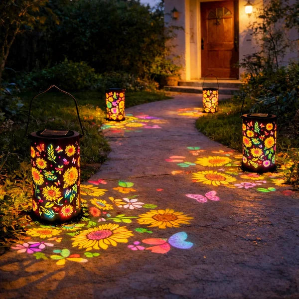 Solar Powered Sunflower Lantern, Colorful Glow Garden Decor🌻