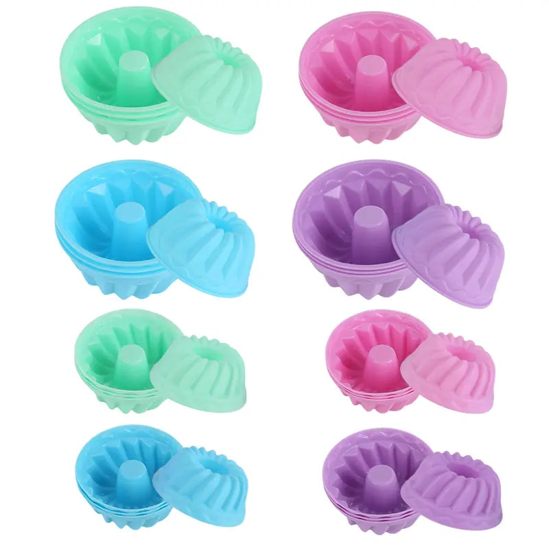 24pcs 2.75in Food-Grade Flexible Silicone Baking Cups 🧁