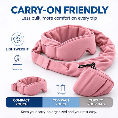 3-in-1 Airplane Sleep Support System - Carry On-Friendly Travel Bedding Accessory Set ✈️
