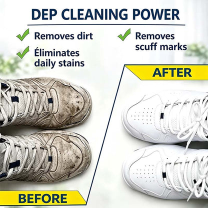 White Shoe Cleaning Cream with Sponge Applicator👟