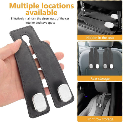 2‑Pack Car Purse Hook, Purse Hook for Car Seats Headrest, Car Seat Hooks 🚗