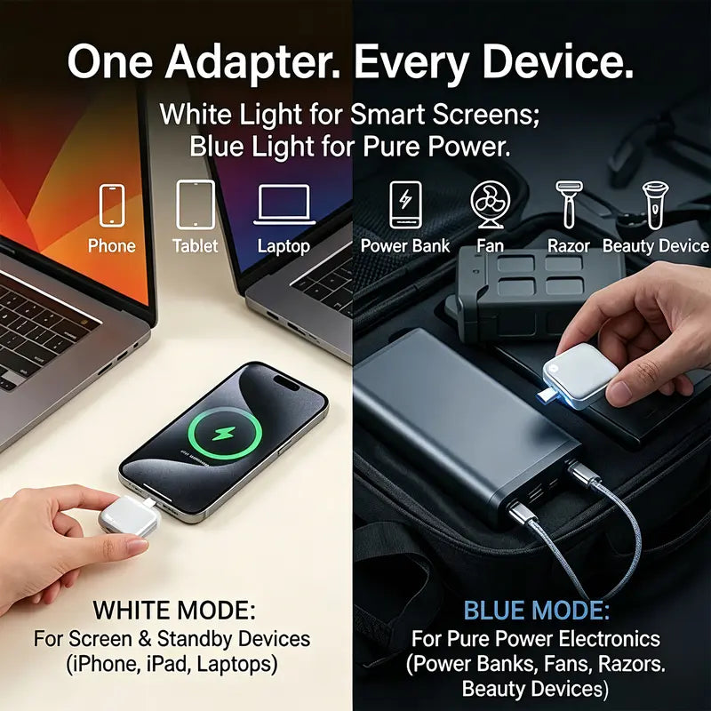 140W Smart Auto-Shutoff Adapter: Say Goodbye to Cluttered Outlets⚡