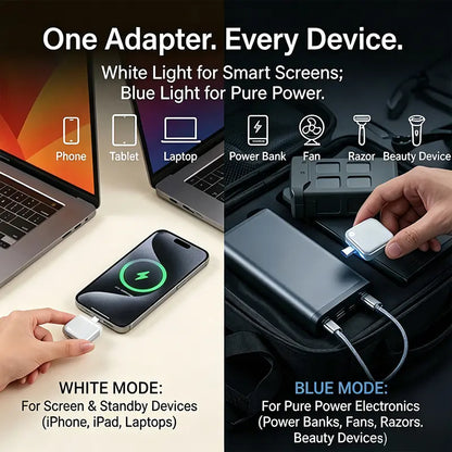 140W Smart Auto-Shutoff Adapter: Say Goodbye to Cluttered Outlets⚡