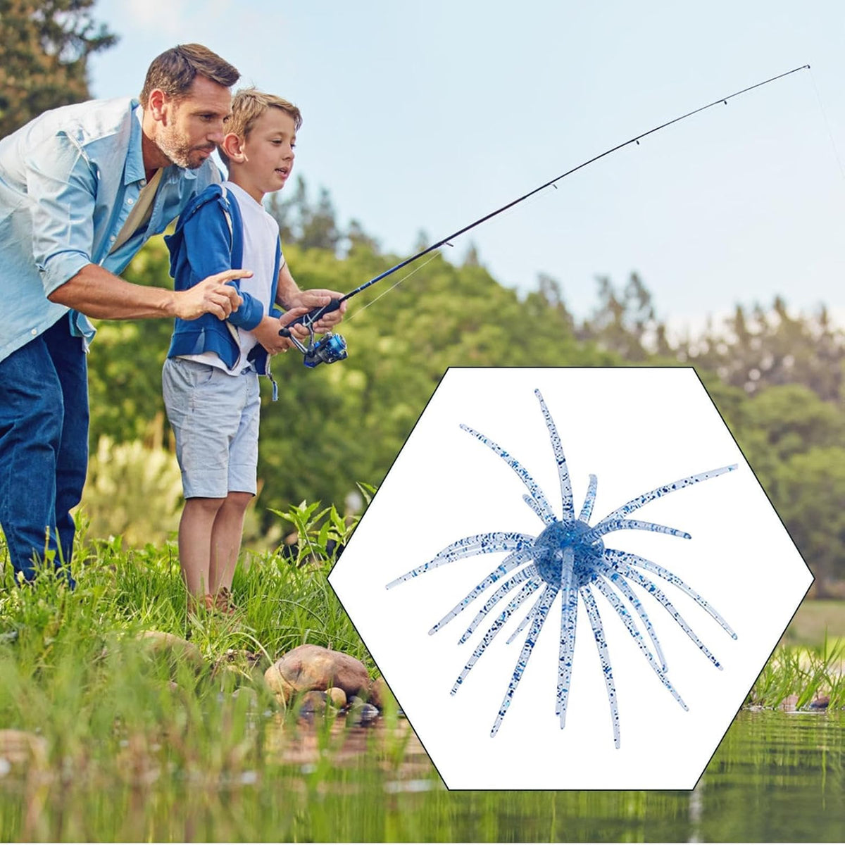 3 PCS Biomimetic Floating Sea Urchin Soft Fishing Lure🦑
