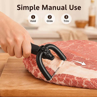2-in-1 Handheld Meat Cutter and Fat Trimmer, Meat Fat Trimming Tool🥩