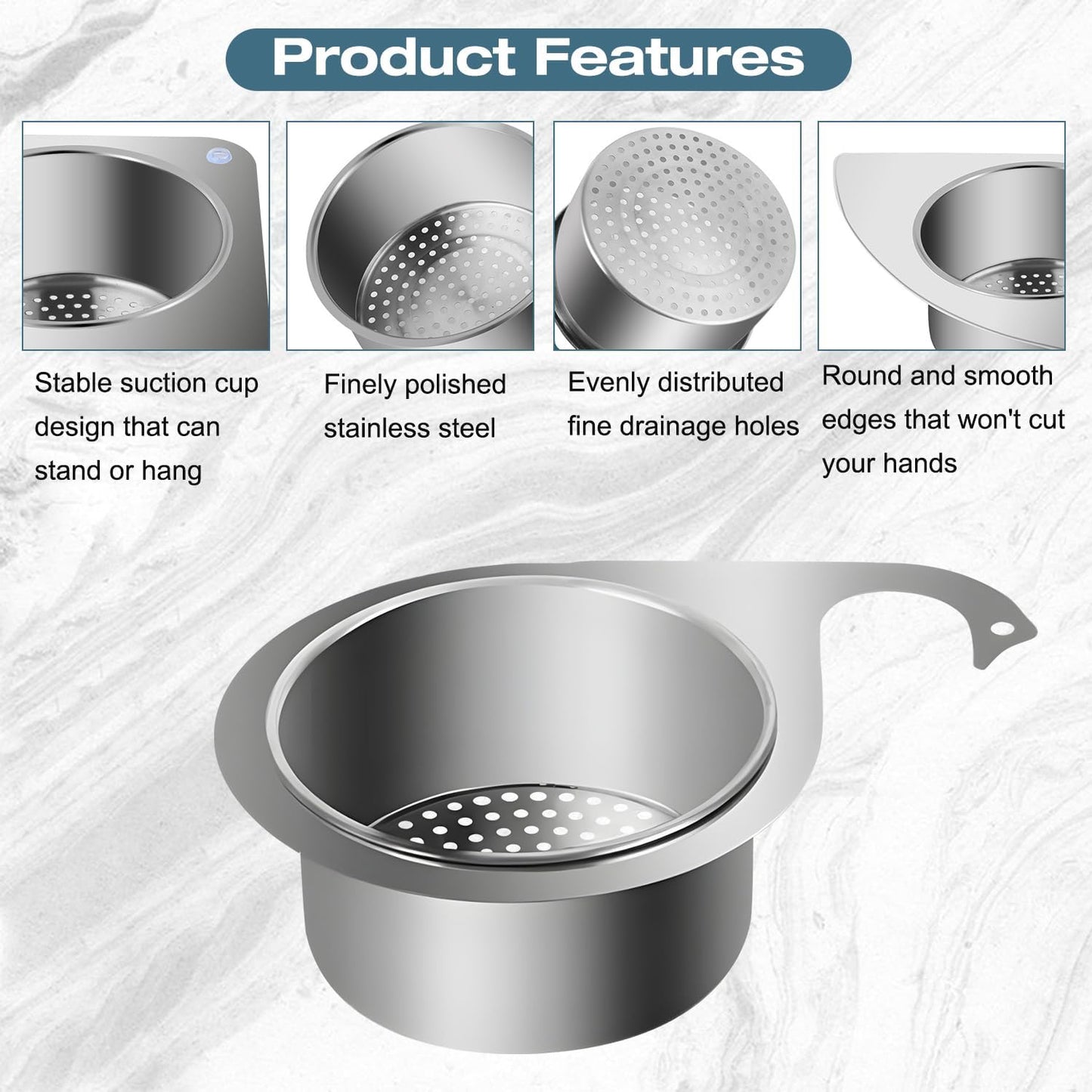 Stainless Steel Swan Sink Strainer Basket🚰