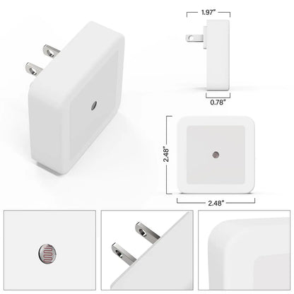 6‑Pack Compact Ultra‑Energy‑Saving Smart LED Night Lights💡
