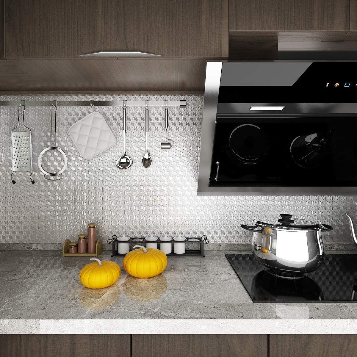 40cm×3m Waterproof Aluminum Foil Self Adhesive Wallpaper🏠