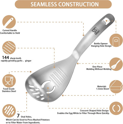 304 Stainless Steel Multi‑Purpose Kitchen Spoon 🥄