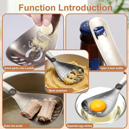 304 Stainless Steel Multi‑Purpose Kitchen Spoon 🥄