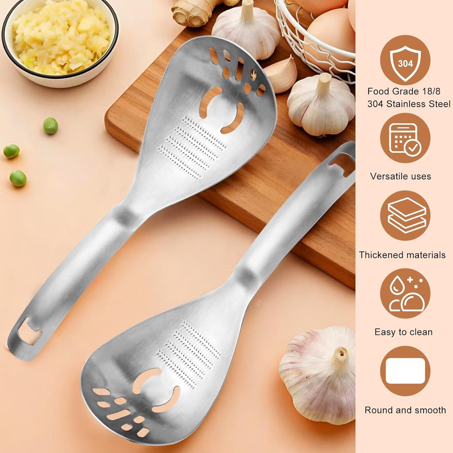 304 Stainless Steel Multi‑Purpose Kitchen Spoon 🥄