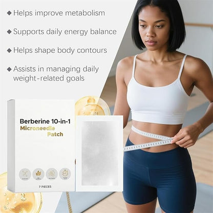 7pcs Berberine 10-in-1 Microneedle Patch, All Skin Types Safe